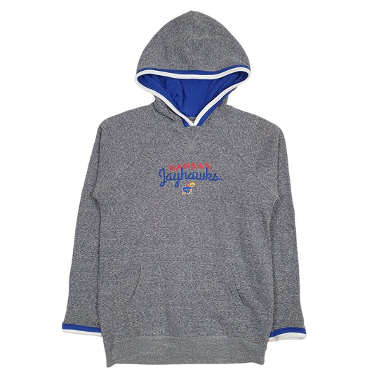 Mens Grey Champion Kansas Jayhawks Hoodie Jumper