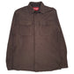 Mens Brown Wrangler  Long Sleeve Shirt