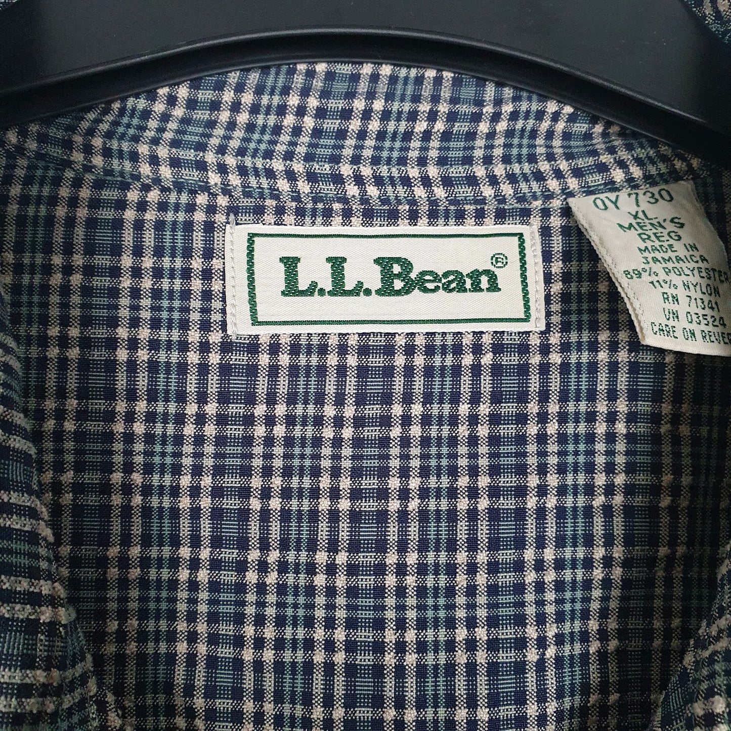 Mens Blue L.L.Bean Vintage 90s  Shirt
