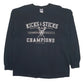 Mens Black Gildan Kicks & Sticks Champions Long Sleeve T Shirt