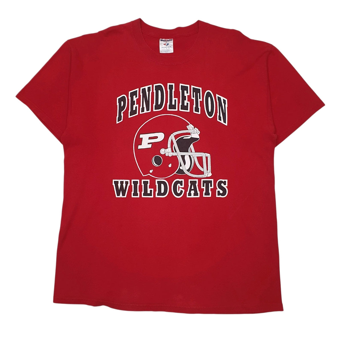 Mens Red Jerzees Pendleton Wildcats Short Sleeve T Shirt