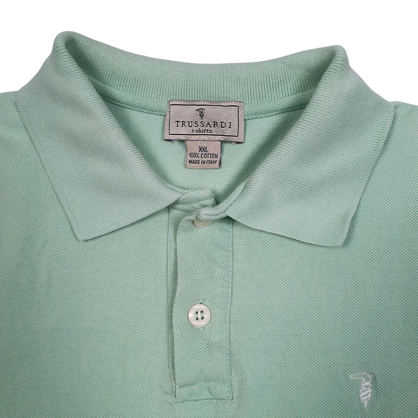 Mens Green Trussardi   Polo Shirt