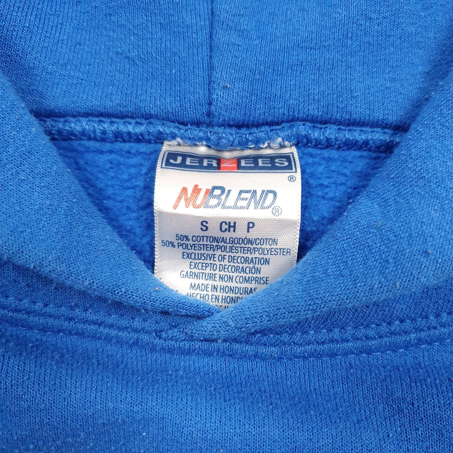 Mens Blue Jerzees Buffalo Football Hoodie Jumper