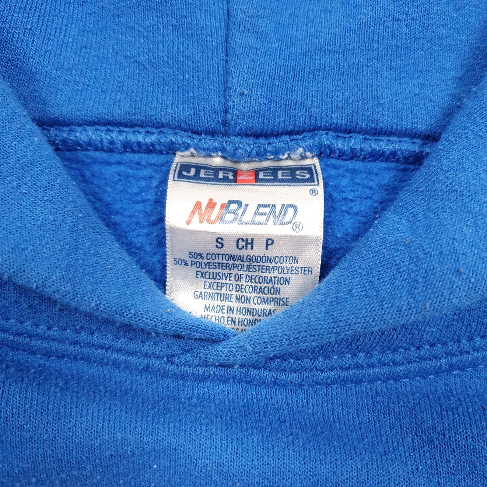 Mens Blue Jerzees Buffalo Football Hoodie Jumper