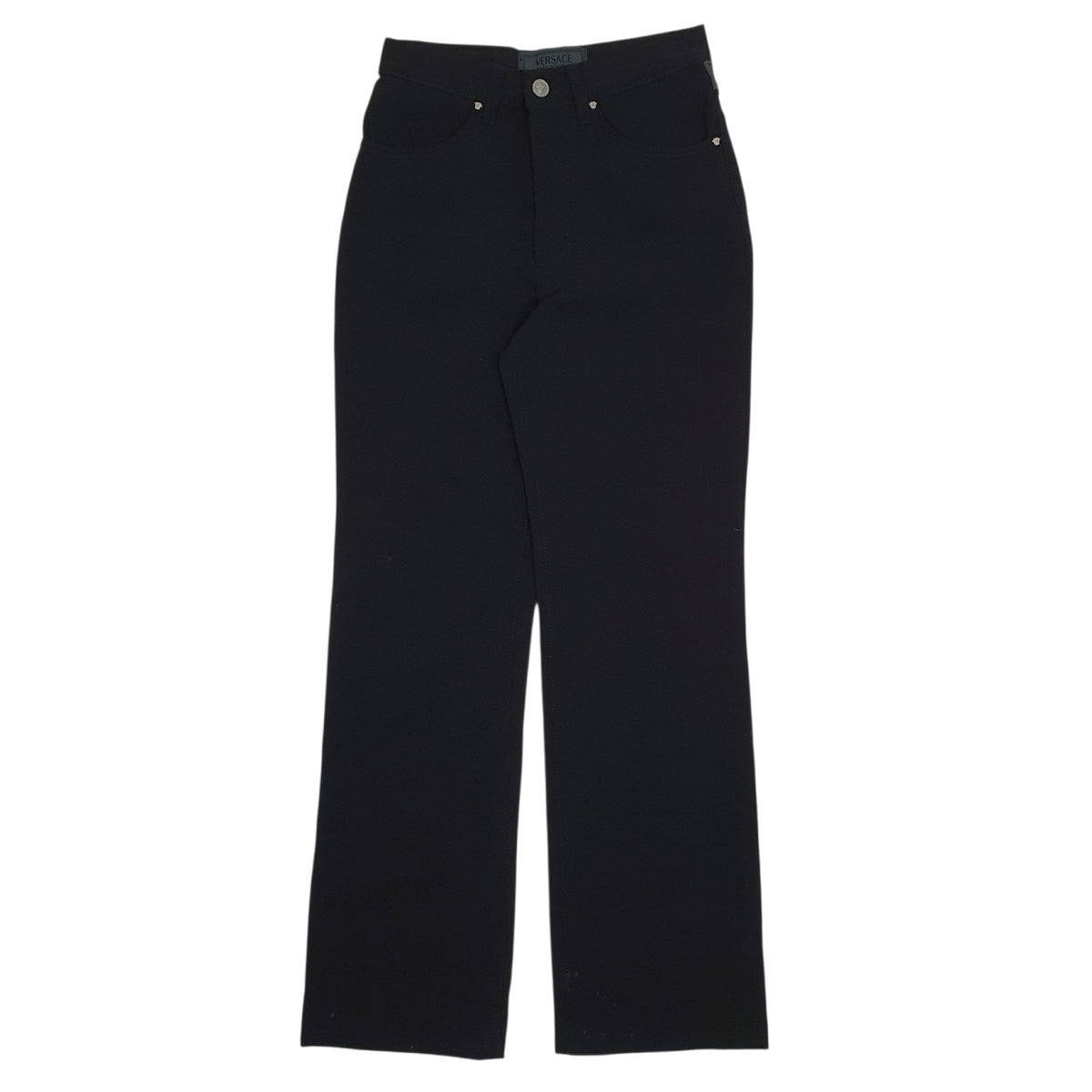 Womens Black Versace  Formal Trousers