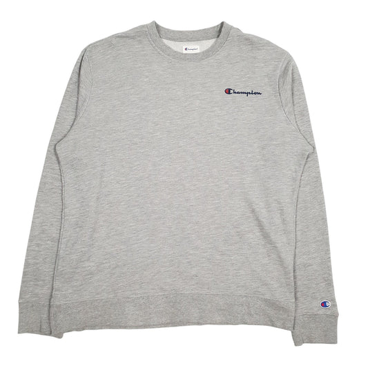 Mens Grey Champion  Crewneck Jumper