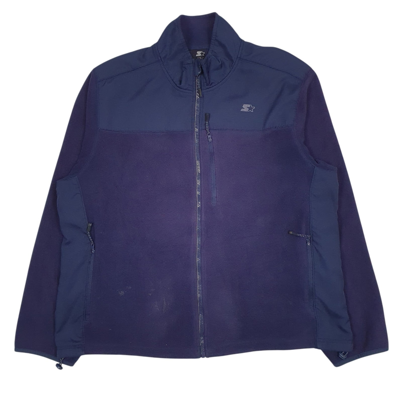Mens Blue Starter  Full Zip Jumper