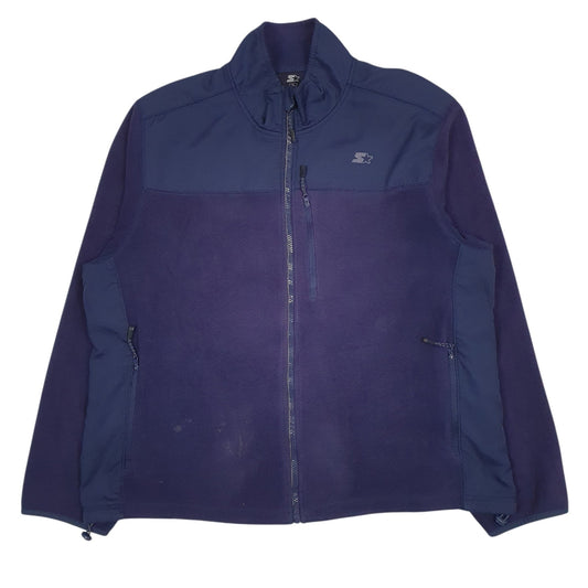 Mens Blue Starter  Full Zip Jumper