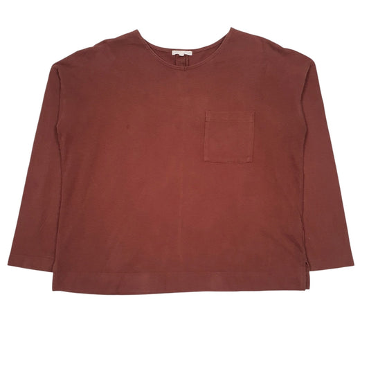 Womens Red Studio Clip  Long Sleeve T Shirt