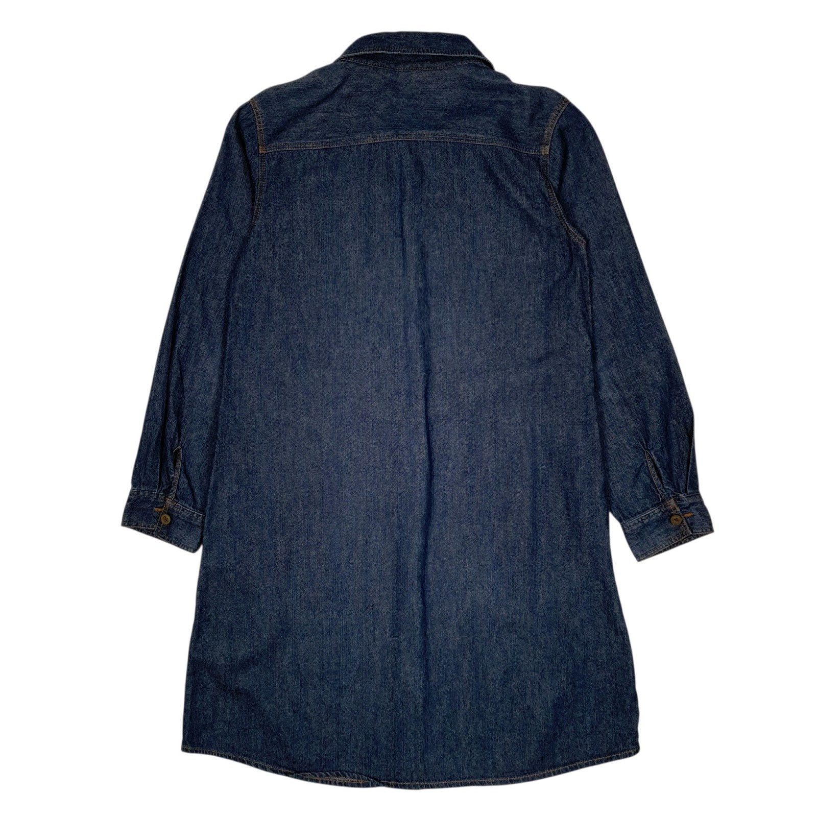 Gu Blue Long Sleeve Midi Denim Dress UKM – Bundl Clothing