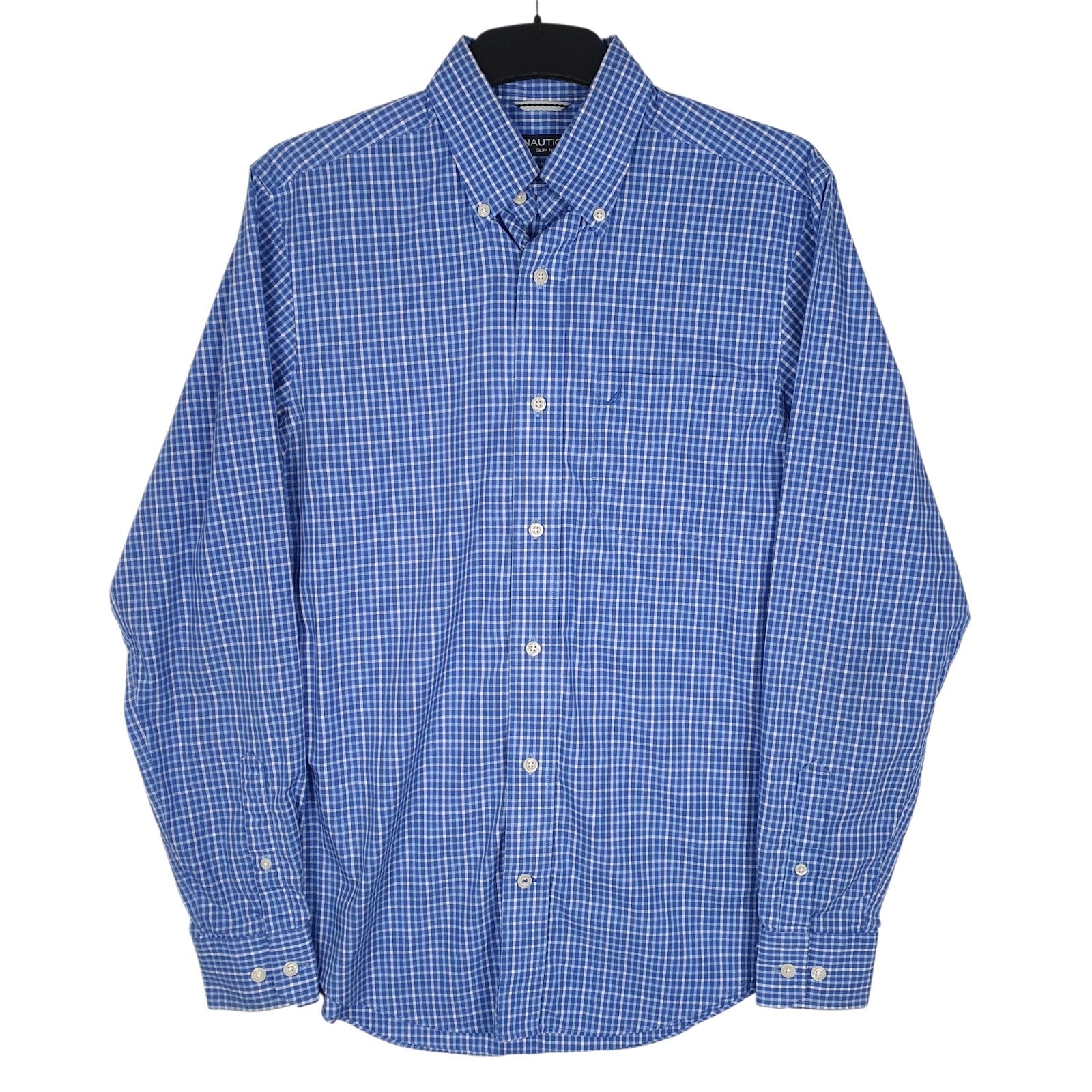 Mens Blue Nautica  Long Sleeve Shirt