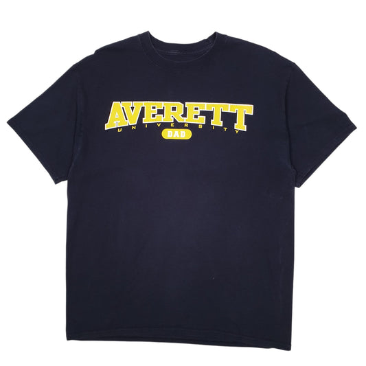 Mens Navy Champion Averett University Short Sleeve T Shirt
