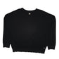 Womens Black Adidas Baggy Crewneck Jumper