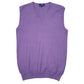 Womens Purple Cotton & Silk  Vest Jumper
