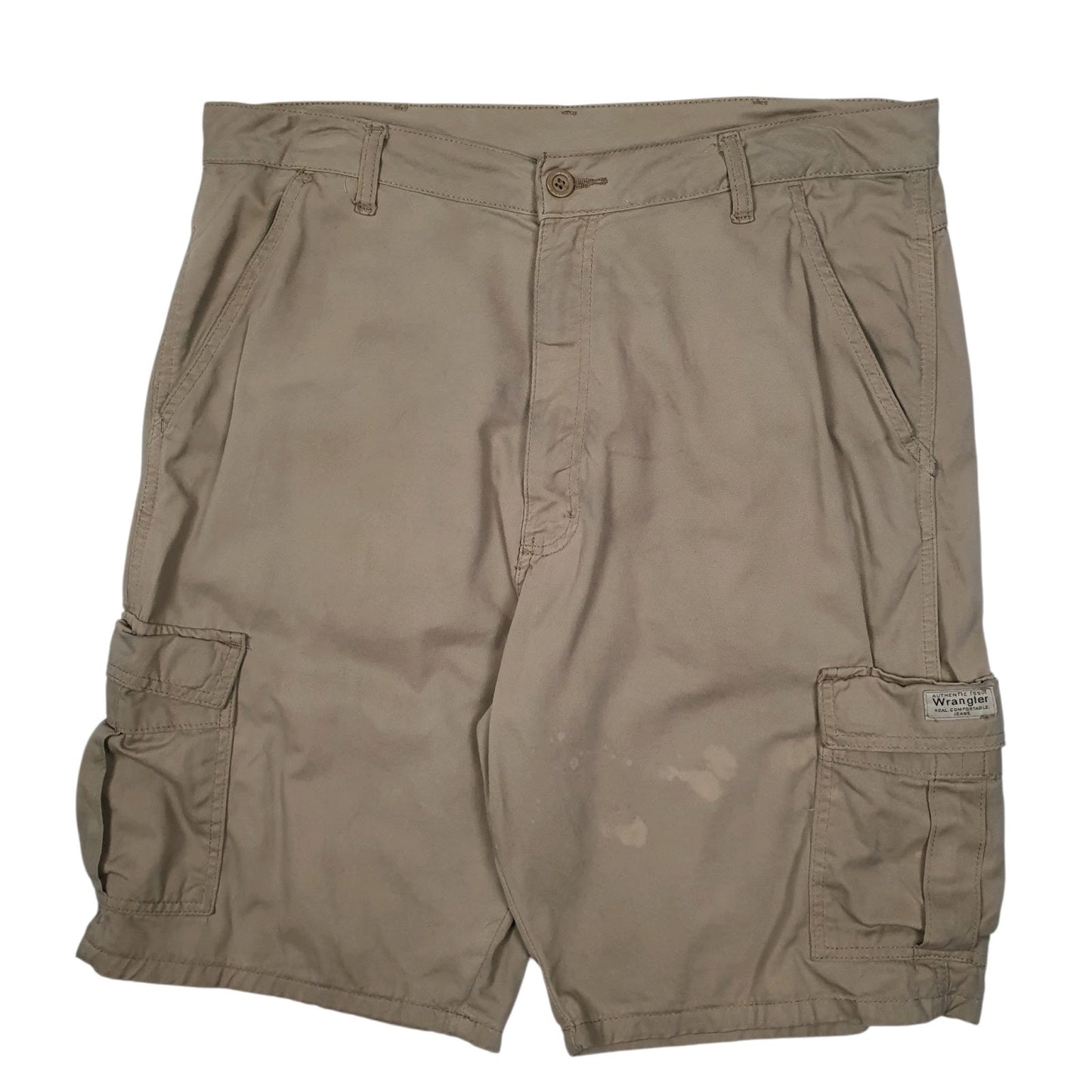 Mens Beige Wrangler  Cargo Shorts