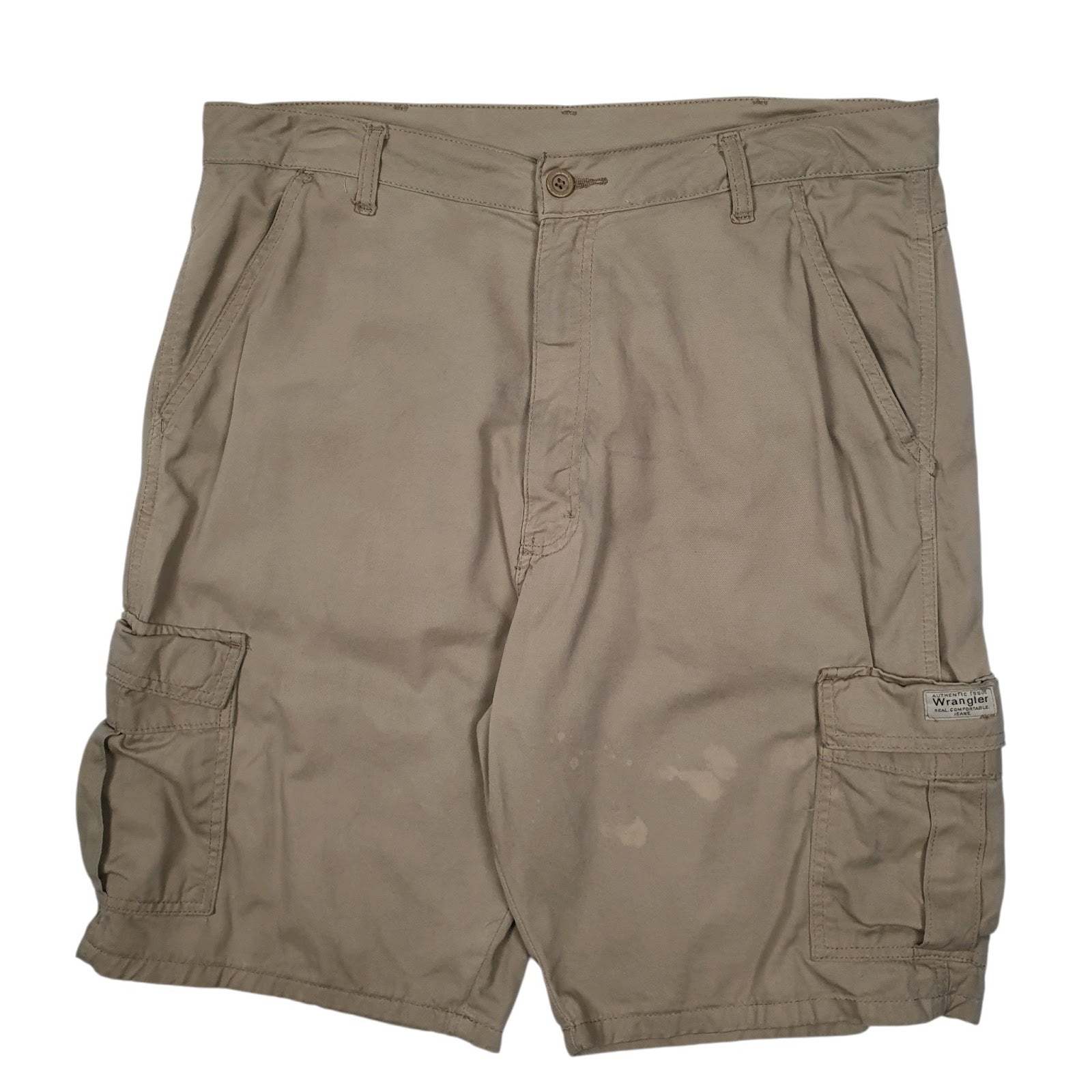 Mens Beige Wrangler  Cargo Shorts