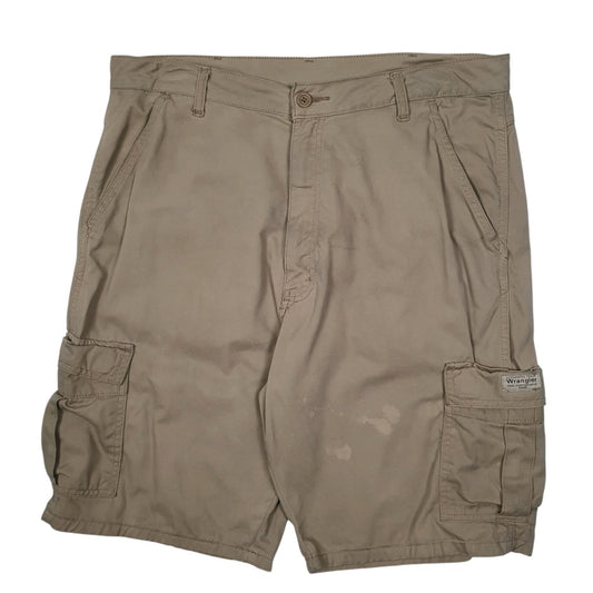 Mens Beige Wrangler  Cargo Shorts
