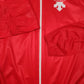 Mens Red Descente Vintage Full Zip Jumper