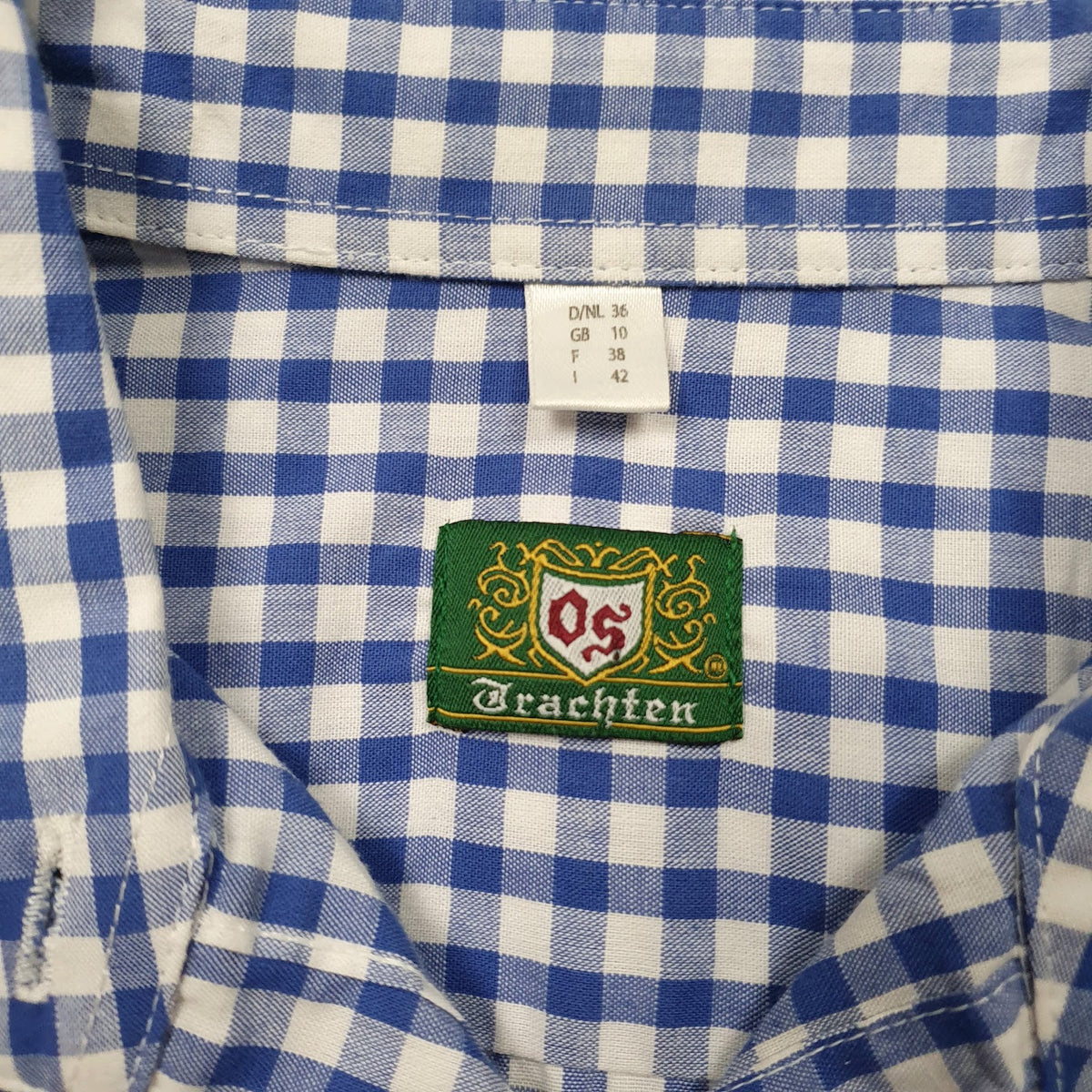 Womens Blue OS Trachten   Shirt