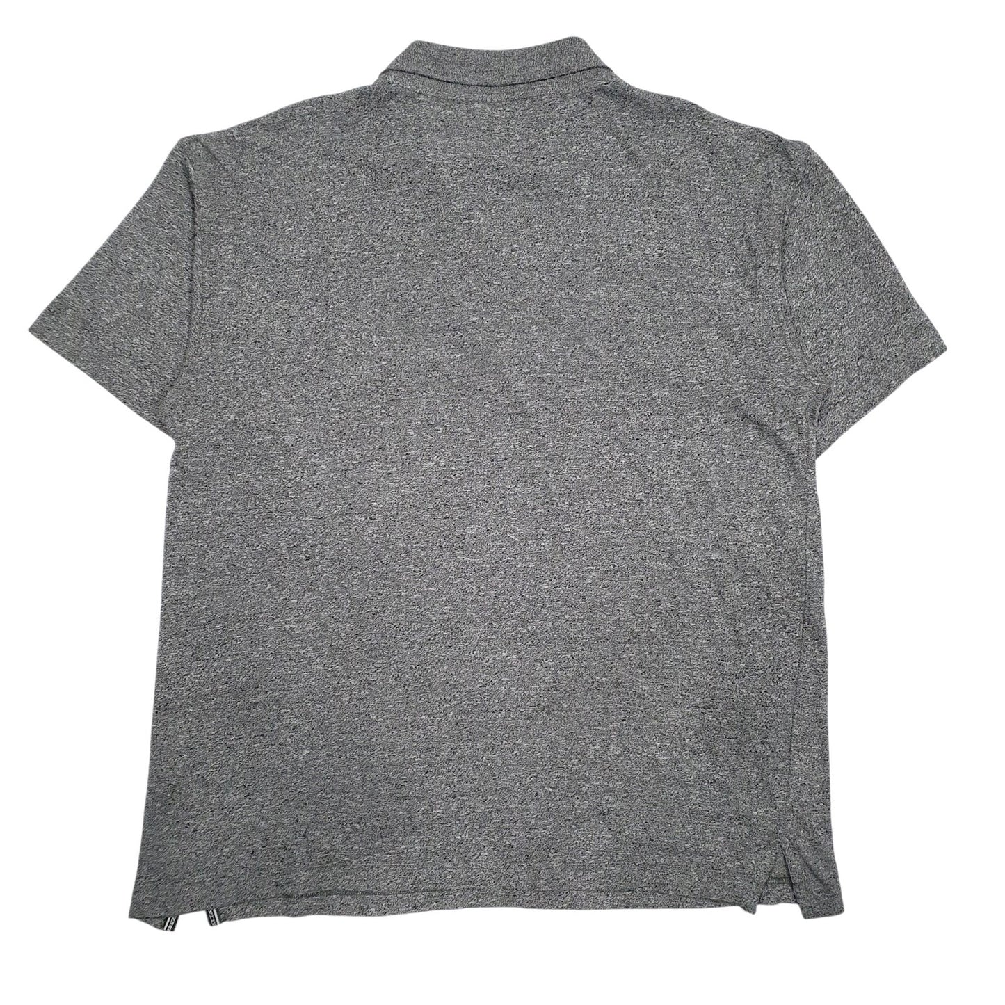 Mens Grey Fila Quarter Zip  Polo Shirt