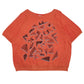Womens Orange Fendi Vintage 80s/90s Short Sleeve T Shirt