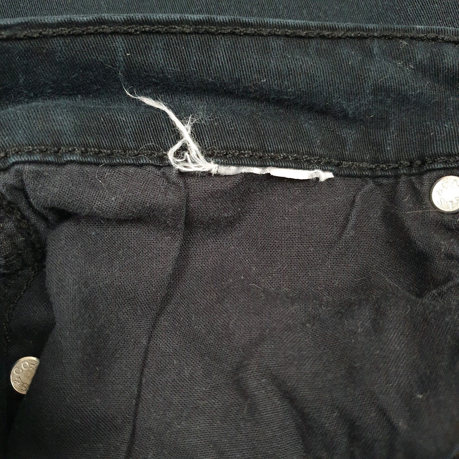 Womens Black Levis  Full Zip Jeans