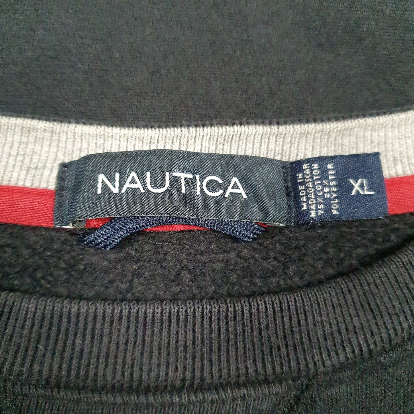 Mens Black Nautica  Crewneck Jumper