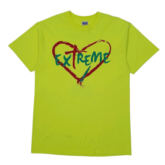 Mens Yellow Gildan Extreme God Bible Short Sleeve T Shirt