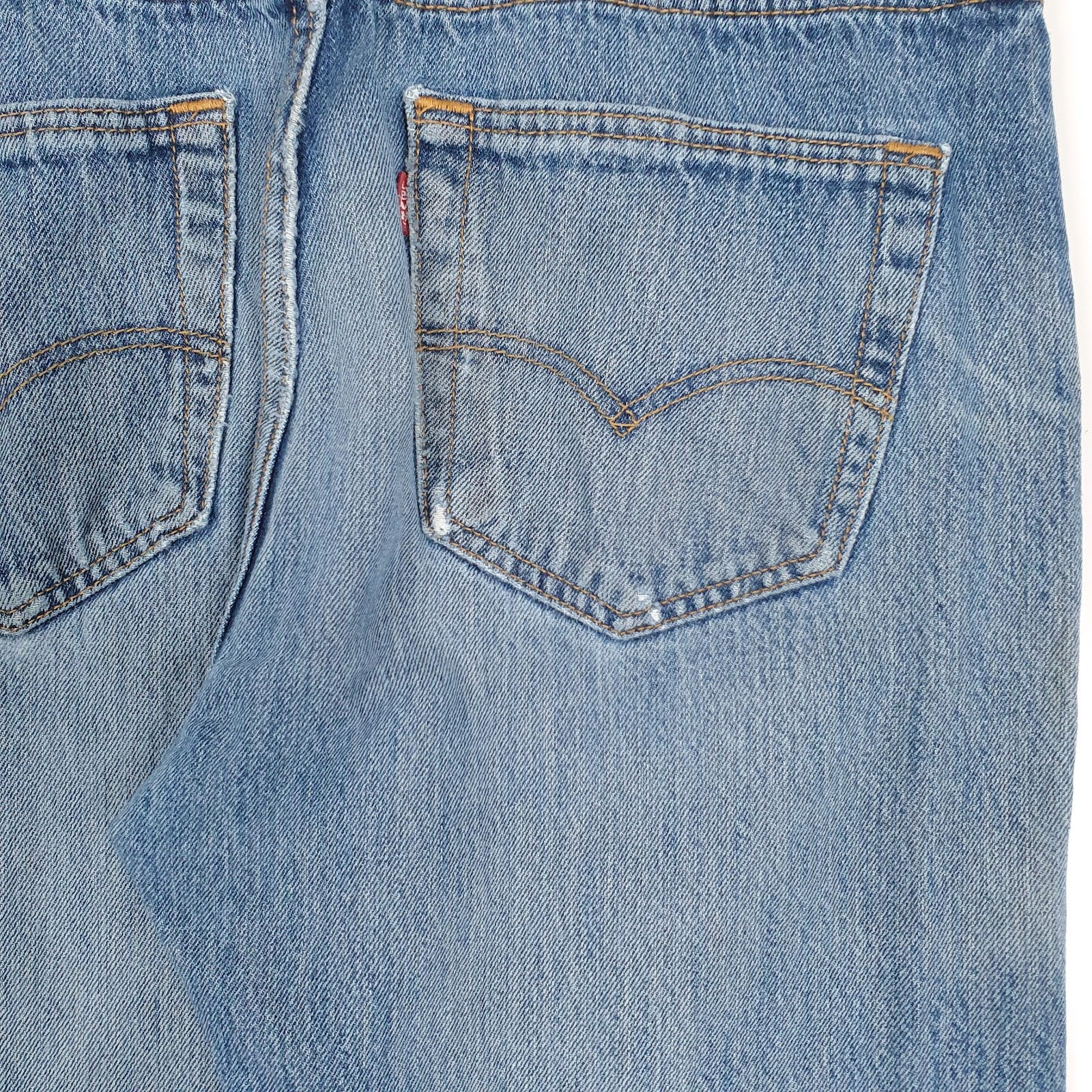 Mens Blue Levis Distressed  Jeans