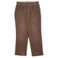 Mens Brown Dockers Pleated Corduroy Trousers