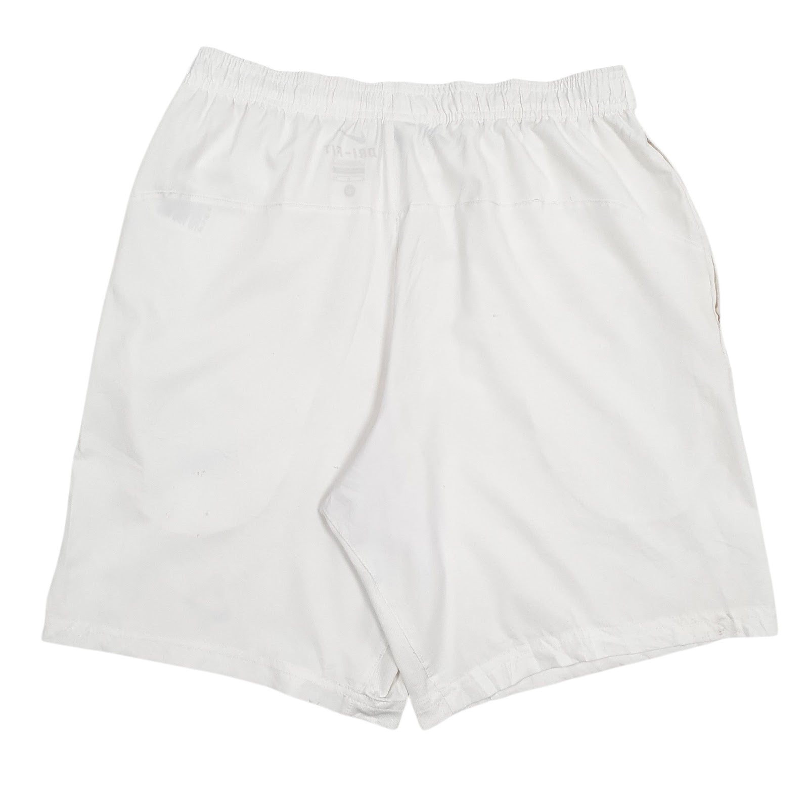 Mens White Nike Dri-Fit Hoodie Shorts