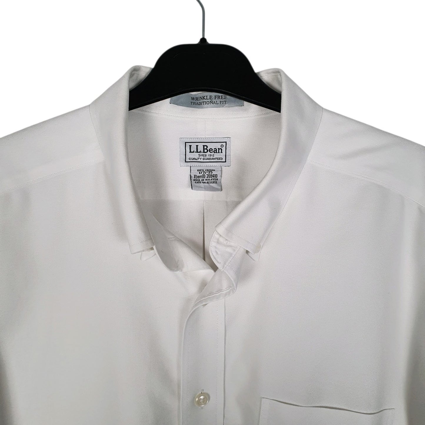 Mens White L.L.Bean   Shirt