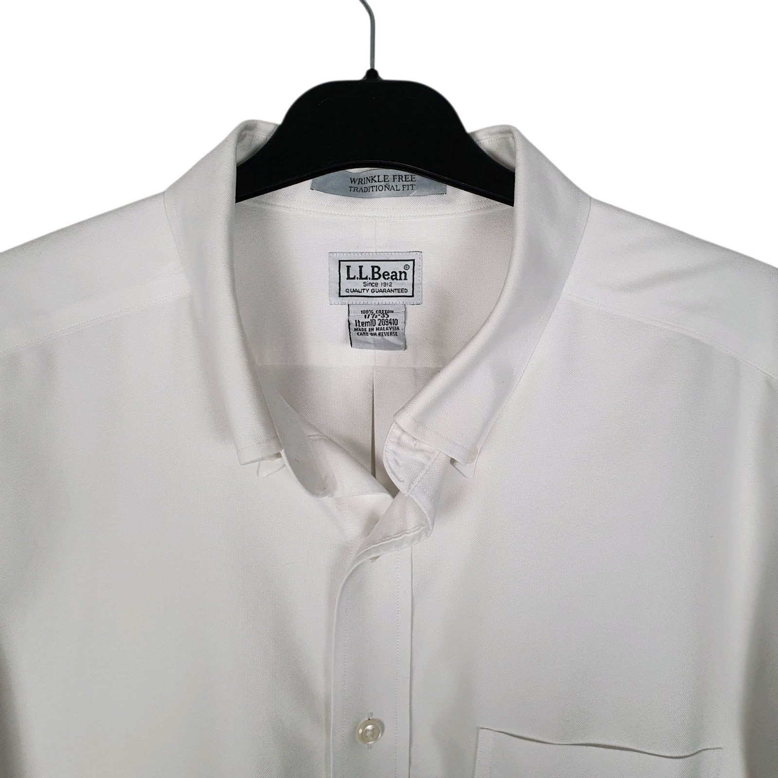 Mens White L.L.Bean   Shirt