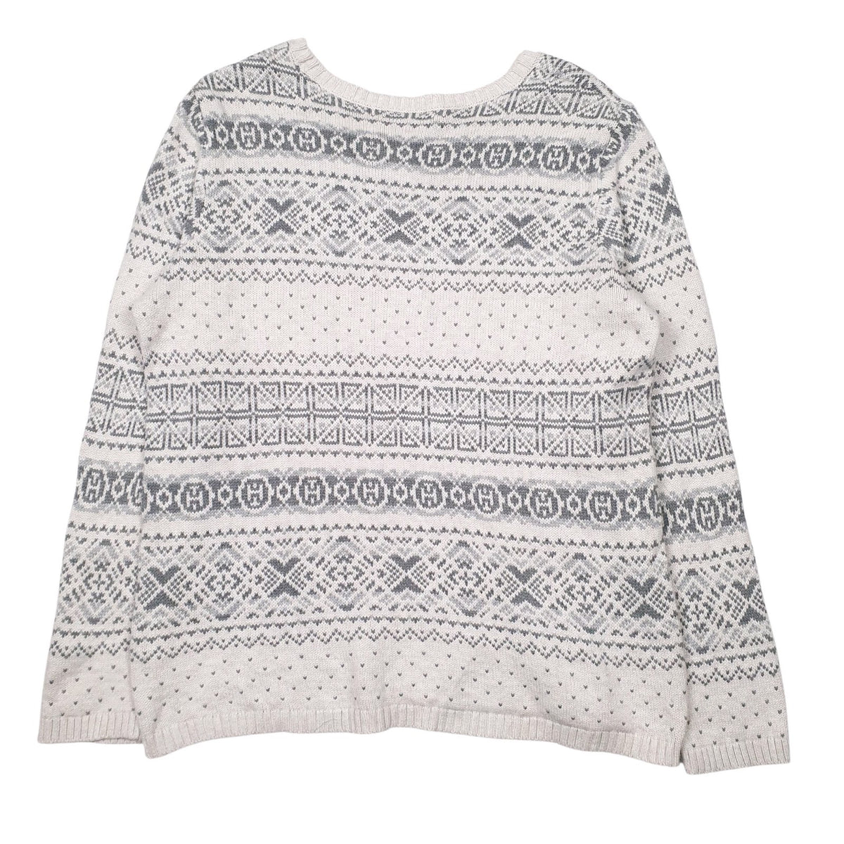 Womens White Tommy Hilfiger Knit Crewneck Jumper