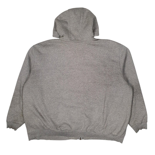 Mens Grey Carhartt Hoodie Quilt Lined Full Zip Jumper