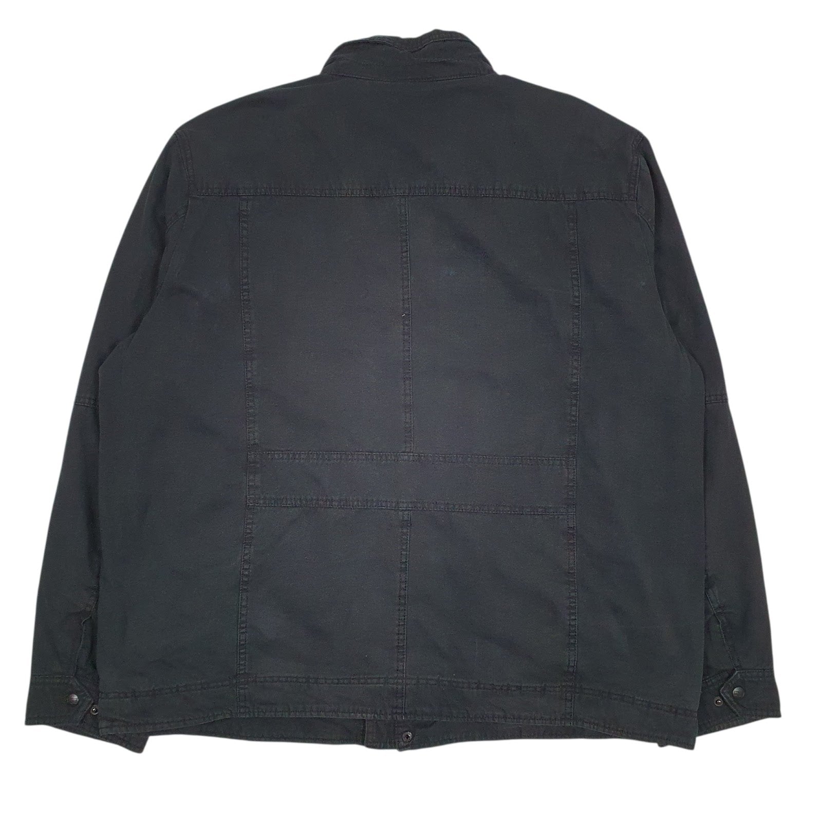 Mens Black Levis Padded Military Hoodie Coat