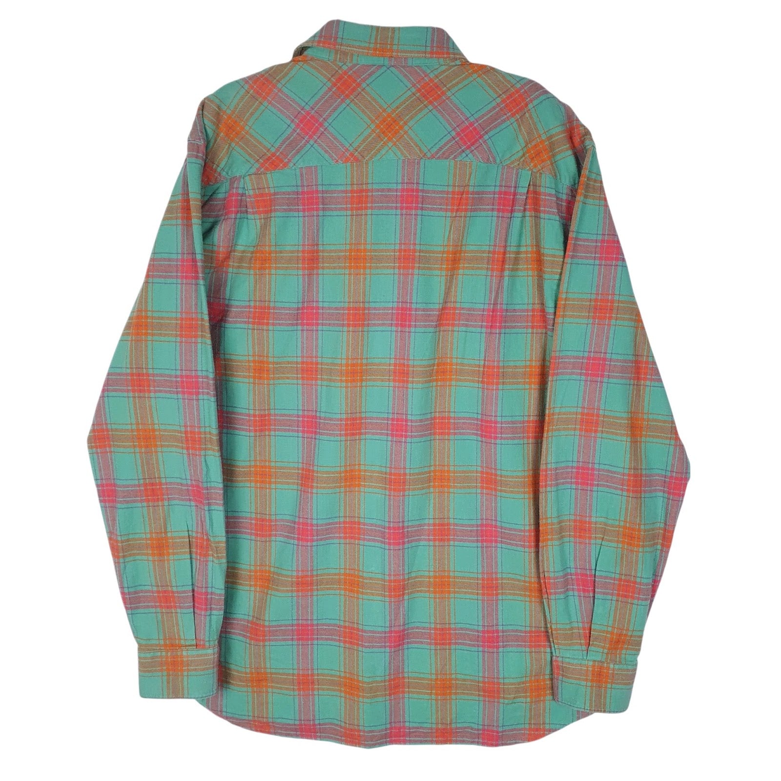 Mens Green Bailo Flannel Made In Italy  Shirt