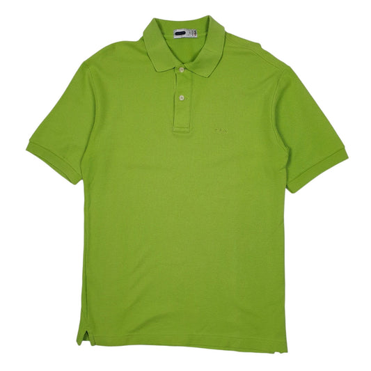 Mens Green Fila  Short Sleeve Polo Shirt