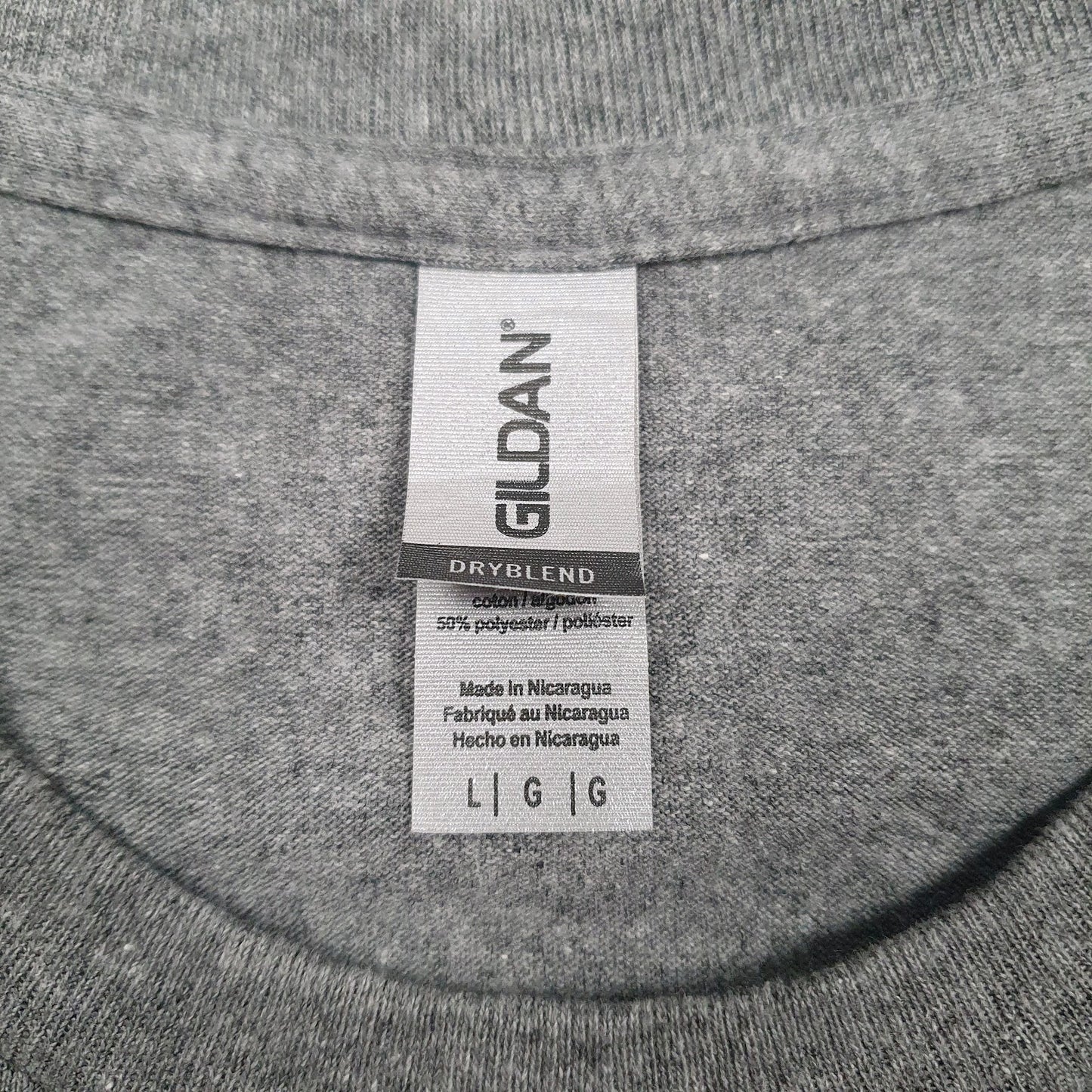 Mens Grey Gildan   T Shirt