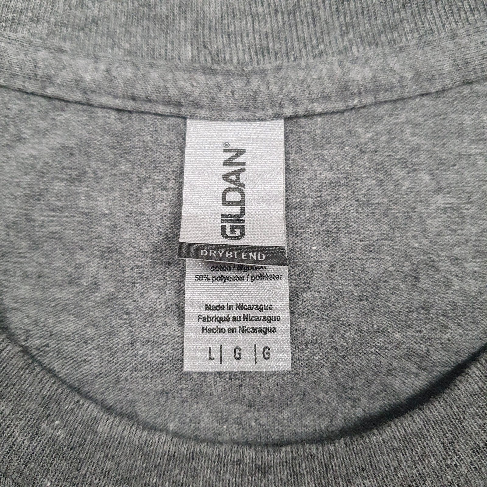 Mens Grey Gildan   T Shirt