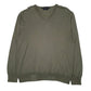 Mens Green Gap  V Neck Jumper