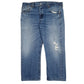 Mens Blue Levis Distressed 501 JeansW40 L26