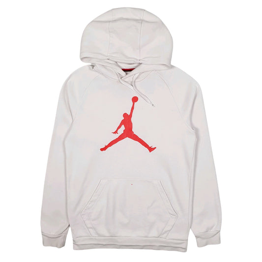 Mens White Nike Air Jordan Basketball Hoodie Jumper