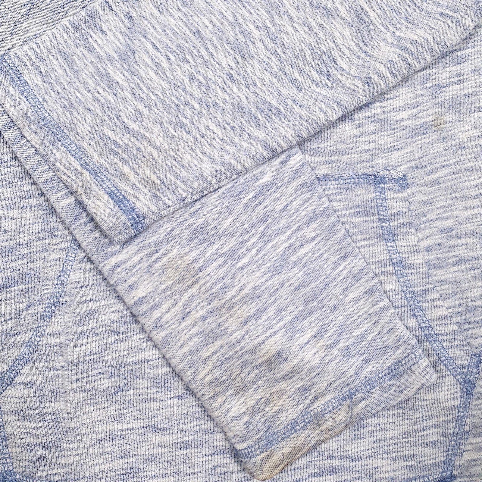 Womens Blue Calvin Klein Lightweight Hoodie Jumper