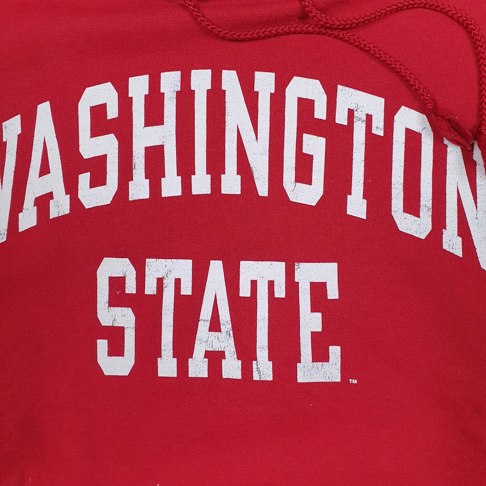 Mens Red Champion Washington State Cougars Hoodie Jumper