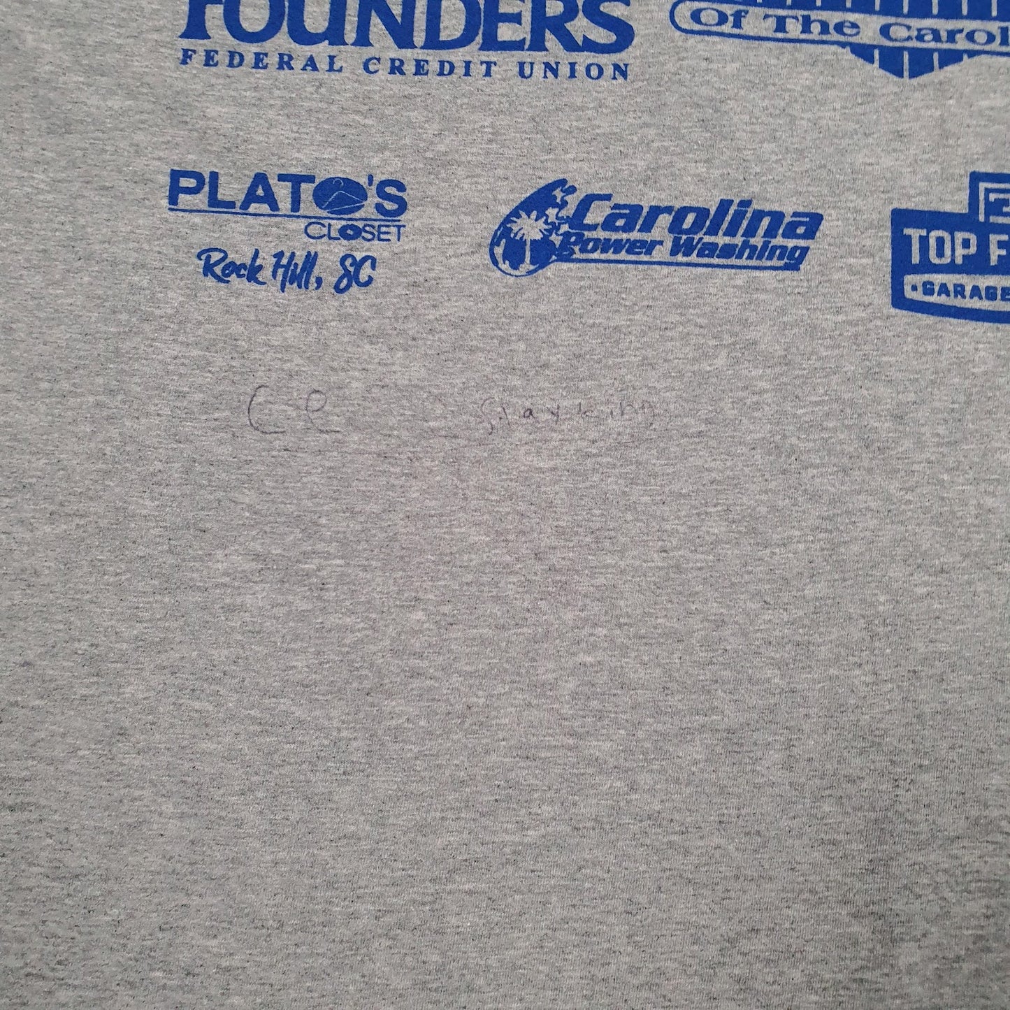 Mens Grey Fruit Of The Loom Fun Run  T Shirt