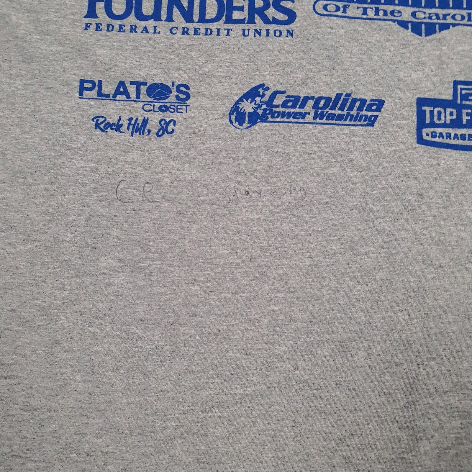 Mens Grey Fruit Of The Loom Fun Run  T Shirt