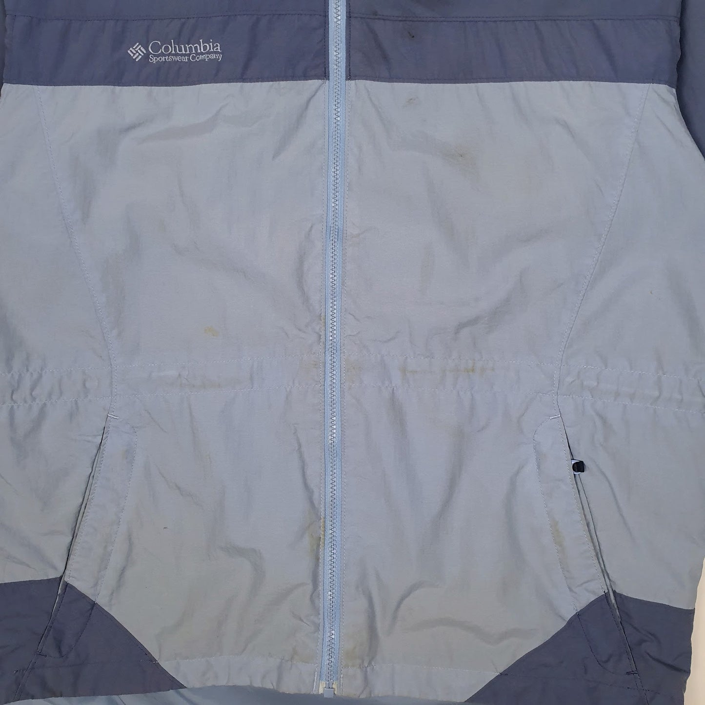 Womens Blue Columbia Sportswear Company  Full Zip Coat