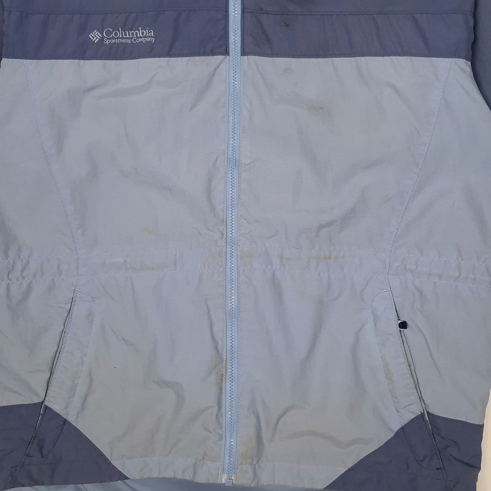 Womens Blue Columbia Sportswear Company  Full Zip Coat