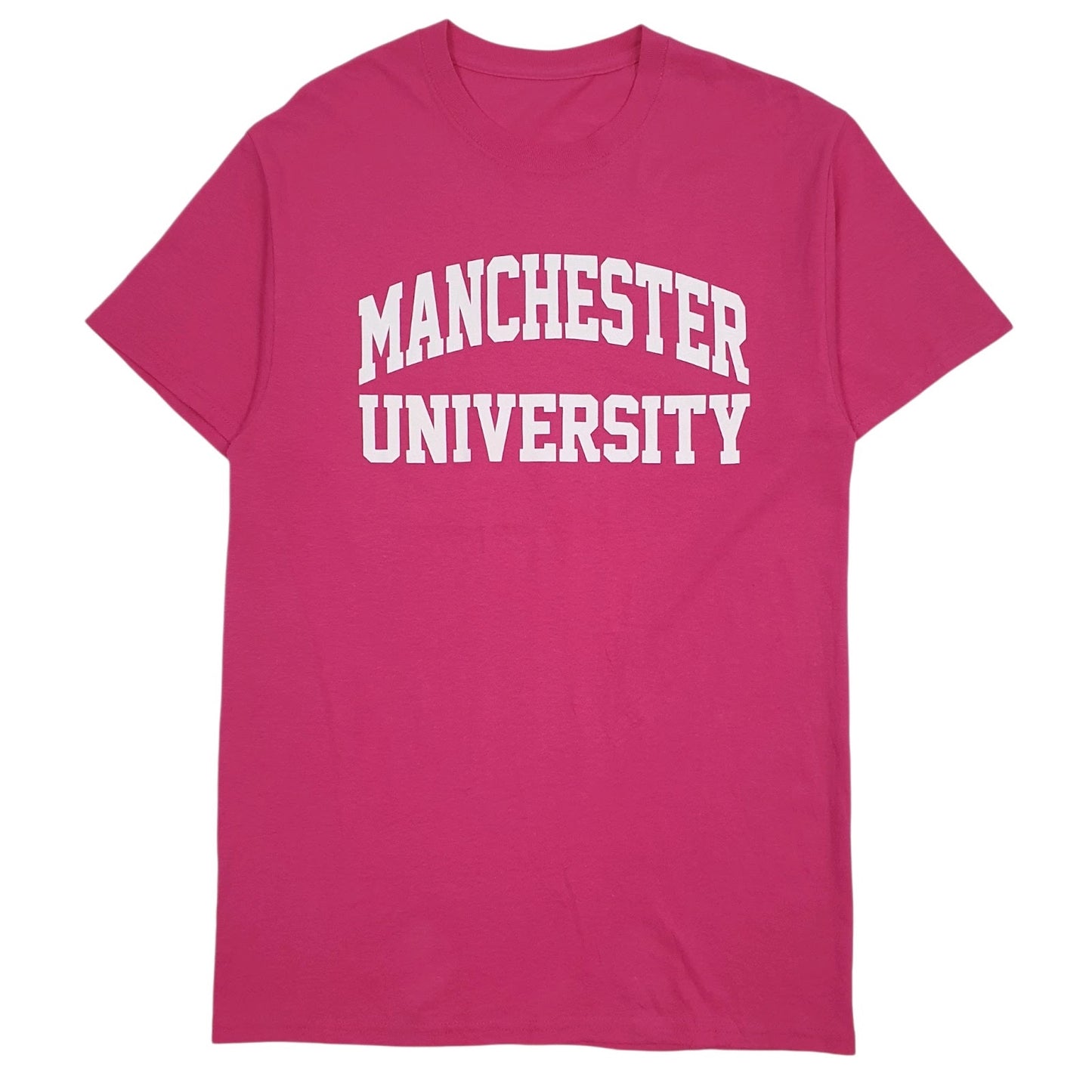 Mens Pink Unbranded Manchester University Short Sleeve T Shirt